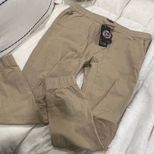 MENS KHAKI JOGGERS